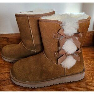 Koolaburra By Ugg Victoria Suede Boots Chestnut US Size 7 Worn once!